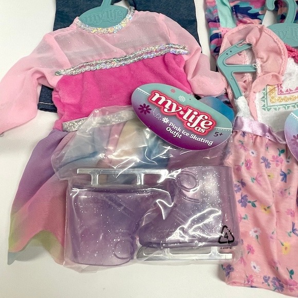 6 New on Hangers My Life Doll Clothes or all 18" Dolls Lot C - Picture 2 of 8